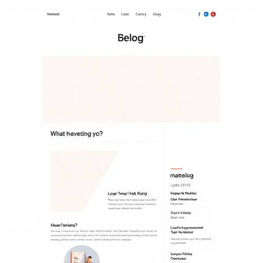 Illustration d'un blog en ligne